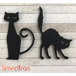 Acrylic-black cats